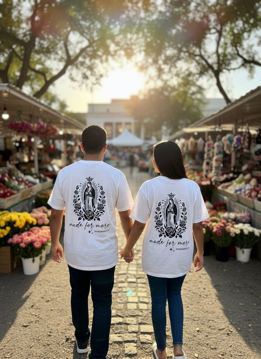 Made for More Tee Featuring Our Lady of Guadalupe