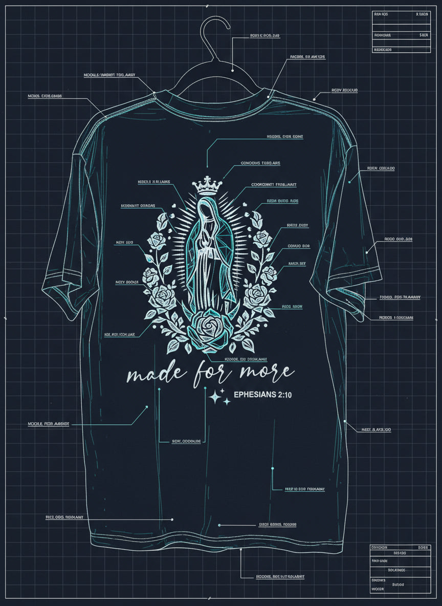 Made for More Tee Featuring Our Lady of Guadalupe
