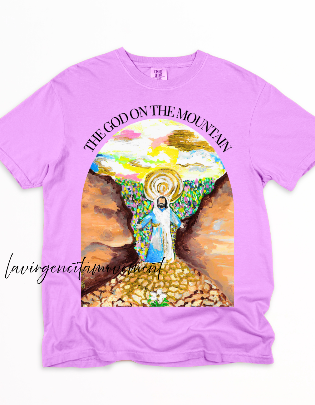 The God on the Mountain" Comfort Colors® Christian T-Shirt | Unisex Faith Tee
